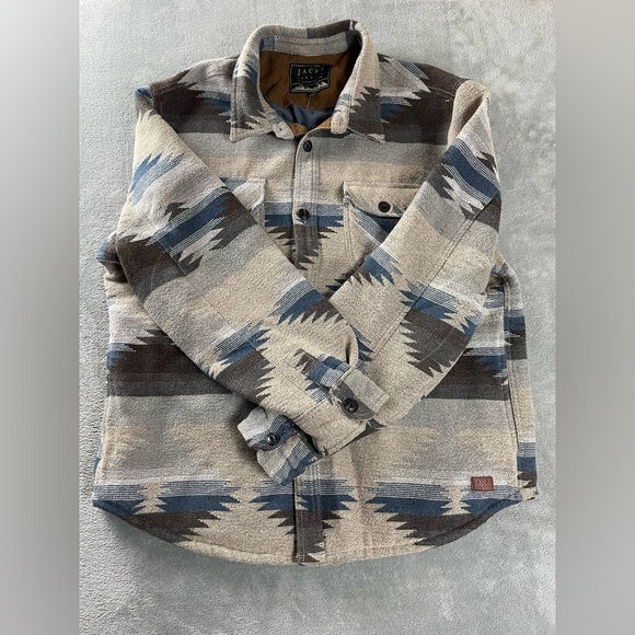 Jachs New York Aztec Southwest Polyester Wool Blend Button Jacket Size XL - Picture 8 of 15